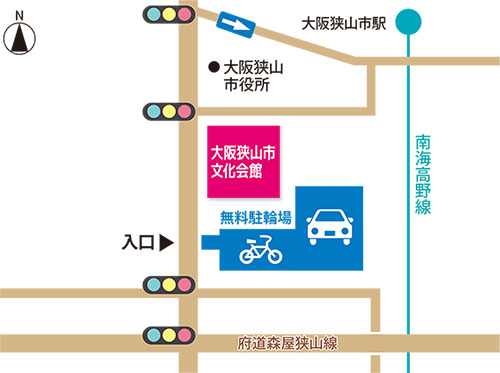 駐車場・無料駐輪場 案内図